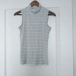 Christian Siriano sleeveless turtle neck top/shirt